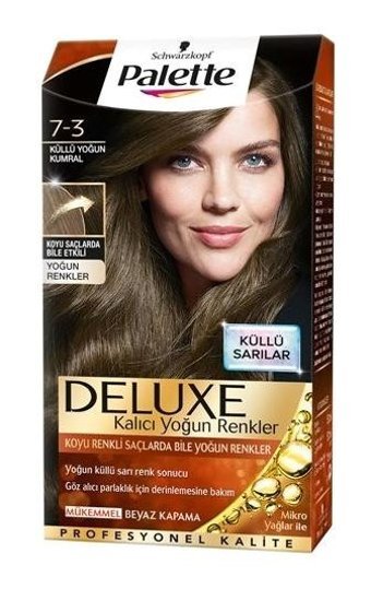 Palette Deluxe 7-3 Küllü Yoğun Kumral Krem Saç Boyası 2x50 ml