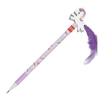 Legami Unicorn Silgili Yuvarlak Siyah HB Kurşun Kalem