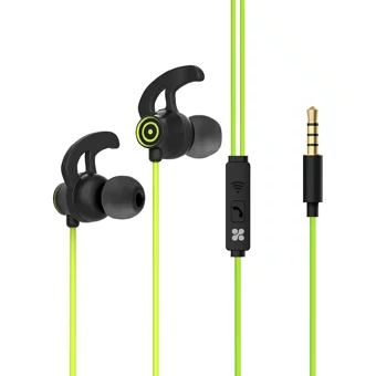 Promate Silikonlu Mikrofonlu 3.5 Mm Jak Kablolu Kulaklık Yeşil
