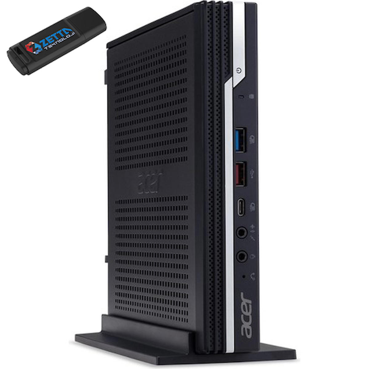 Acer Veriton N VN4680GT DTVUSEMF013 Dahili Intel UHD Graphics Intel Core i5 11400 64 GB 256 GB FreeDos Mini Pc + Zetta USB Flash Bellek