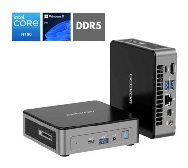 Geekom Air 12 Dahili Intel UHD Graphics Intel N N100 16 GB DDR5 512 GB Windows 11 Pro Mini Pc