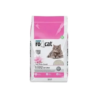 Ro Cat Bebek Pudrası Kokulu Topaklanan İnce Taneli Bentonit Kedi Kumu 10 lt