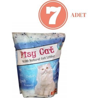 Pisy Cat Kalın Taneli Kristal Kedi Kumu 7x3.6 lt