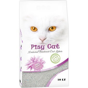 Pisy Cat Yeşil Elma Kokulu Topaklanan İnce Taneli Bentonit Kedi Kumu 10 lt