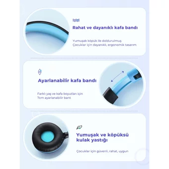 Mpow Che1 Mikrofonlu 3.5 Mm Jak Kablolu Kulaklık Siyah