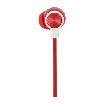 Mf Product Acoustic 0096 Silikonlu Mikrofonlu 3.5 Mm Jak Kablolu Kulaklık Kırmızı
