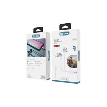 Go-Des Ep-219 Silikonlu Mikrofonlu Type C Kablolu Kulaklık Beyaz