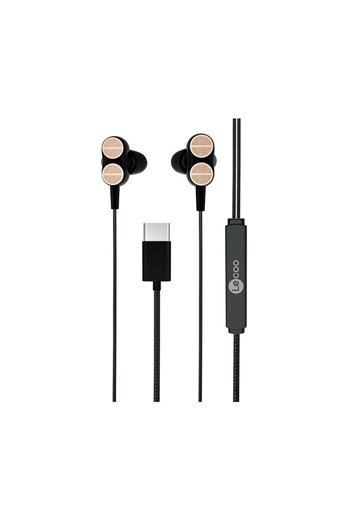 Lenovo Lecoo Eh102 Silikonlu Mikrofonlu Type C Kablolu Kulaklık Siyah