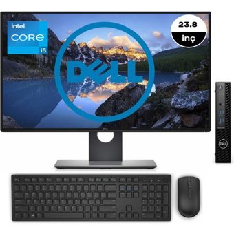 Dell Optiplex 300MFF N011O3000MFF03 Dahili Intel UHD Graphics 770 Intel Core i5 12500T 8 GB 1 TB FreeDos Mini Pc + Zetta USB Flash Bellek