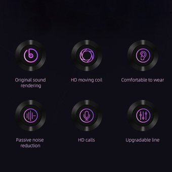 Qkz Ak6 Silikonlu Mikrofonlu Örgülü 3.5 Mm Jak Kablolu Kulaklık Mor