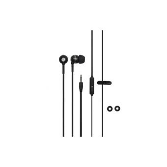 Syrox K17 Silikonlu Mikrofonlu 3.5 Mm Jak Kablolu Kulaklık Siyah