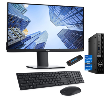 Dell Optiplex 7010MFF N007O7010MFFPUBM06 Dahili Intel UHD Graphics 770 Intel Core i7 13700T 32 GB DDR5 512 GB FreeDos Mini Pc