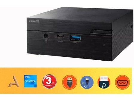 Asus PN41-BBC029MC071 Dahili Intel UHD Graphics Intel Celeron N4500 12 GB 500 GB HDD + 256 GB FreeDos Mini Pc