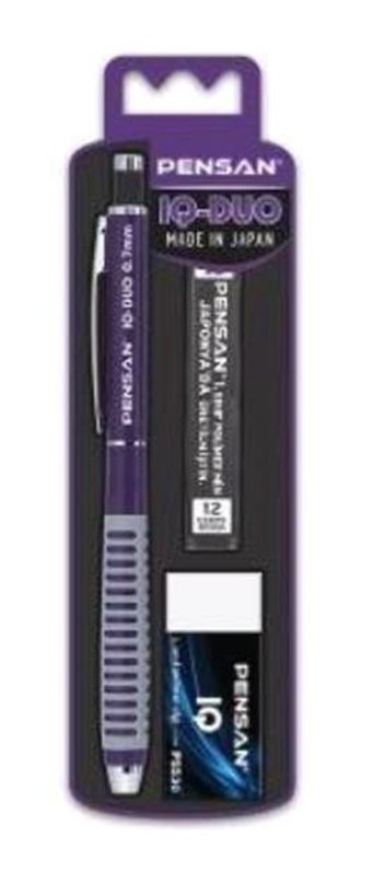 Pensan Iq Duo Silgili Metal Metalik Mor 0.5 mm Versatil Kalem