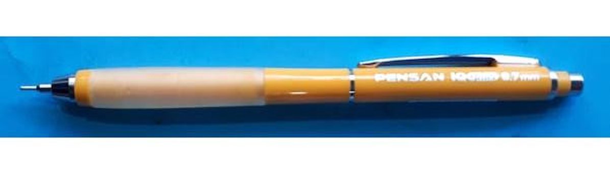 Pensan Silgili Metal Metalik Turuncu 0.7 mm Versatil Kalem