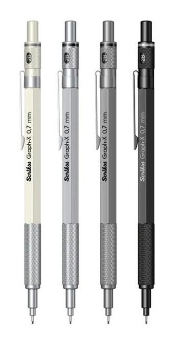 Scrikss Graph-X Metal Metalik Antrasit 0.7 mm Versatil Kalem