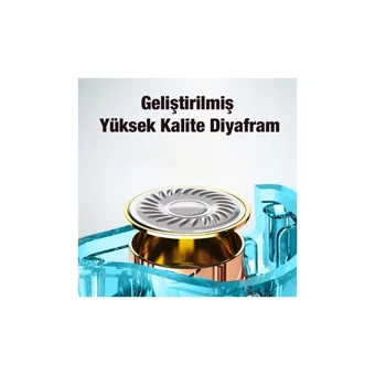 Plextone Nb3 Silikonlu Mikrofonlu Örgülü 3.5 Mm Jak Kablolu Kulaklık Mavi