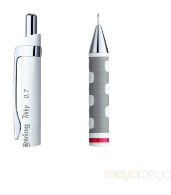 Rotring Tikky Silgili Krom Metalik Beyaz 0.7 mm Versatil Kalem