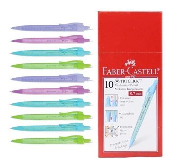 Faber-Castell Tri Click Silikon Neon Çok Renkli 0.7 mm Versatil Kalem