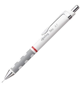 Rotring Tikky Rd 1904506 Silgili Metal Metalik Beyaz 0.7 mm Versatil Kalem