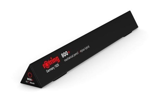 Rotring 800 Plus Silgili Krom Metalik Siyah 0.7 mm Versatil Kalem