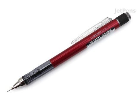 Tombow Mono Silgili Plastik Metalik Kırmızı 0.5 mm Versatil Kalem