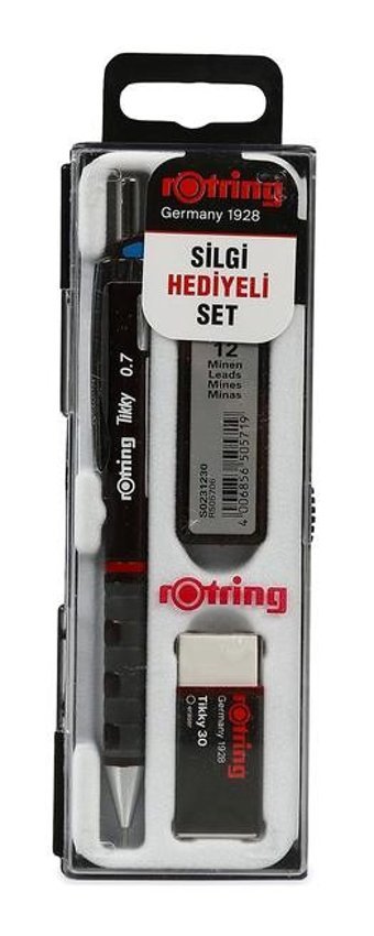 Rotring Tikky Silgili Krom Neon Sarı 0.5 mm Versatil Kalem