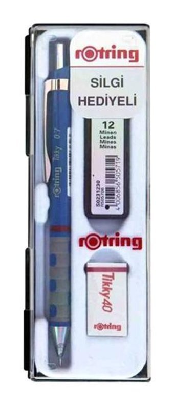 Rotring Tikky Silgili Krom Neon Sarı 0.5 mm Versatil Kalem