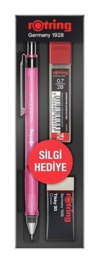 Rotring Visuclick RO-VK07 Silgili Metal Metalik Pembe 0.7 mm Versatil Kalem