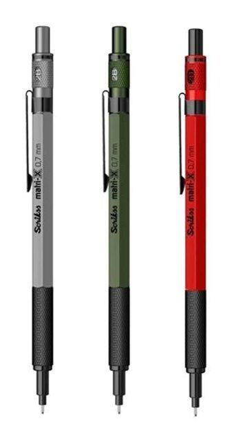 Scrikss Matri-X Silgili Krom Metalik Gri 0.7 mm Versatil Kalem
