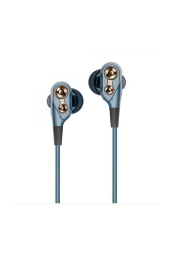 Helt Silikonlu Mikrofonlu 3.5 Mm Jak Kablolu Kulaklık Mavi
