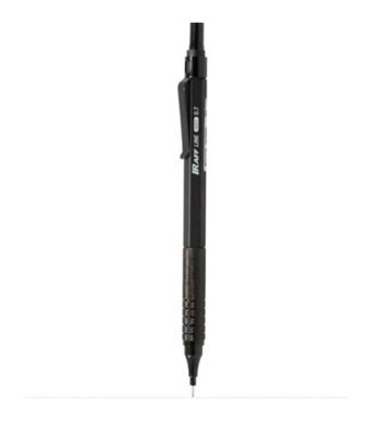 Faber-Castell Raff Line Silgili Metal Metalik Siyah 0.5 mm Versatil Kalem
