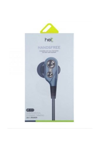 Helt Silikonlu Mikrofonlu 3.5 Mm Jak Kablolu Kulaklık Mavi