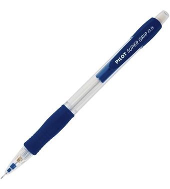 Pilot Super Grip Plastik Metalik Mavi 0.5 mm Versatil Kalem