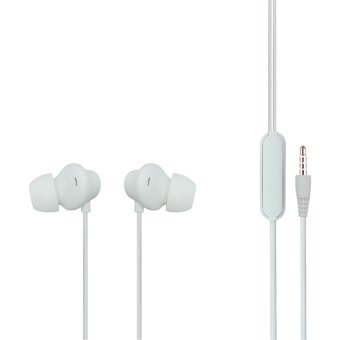 Mf Product Acoustic 0088 Silikonlu Mikrofonlu 3.5 Mm Jak Kablolu Kulaklık Beyaz