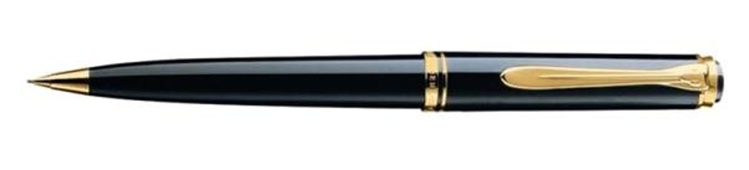 Pelikan Souveran D-600 Metal Metalik Siyah 0.7 mm Versatil Kalem