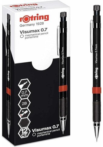 Rotring Tikky Rd Silgili Metal Metalik Siyah 0.7 mm Versatil Kalem