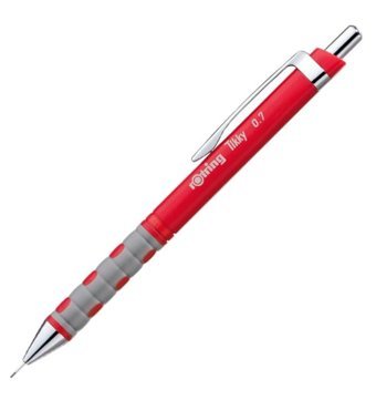 Rotring Tikky Rd 1904507 Silgili Metal Metalik Kırmızı 0.7 mm Versatil Kalem