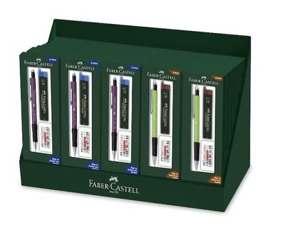 Faber-Castell 1345-1347 Silgili Metal Metalik Mor - Yeşil 0.7 mm Versatil Kalem + Silgi + Uç Seti