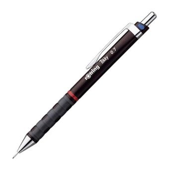 Rotring Tikky 1904692 Silgili Krom Metalik Bordo 0.7 mm Versatil Kalem