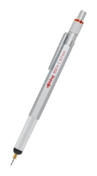 Rotring 800 Plus 1900184 Silgili Krom Metalik Krom 0.7 mm Versatil Kalem