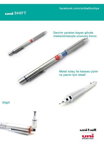 Uni-Ball M7-1010 Silgili Metal Metalik Turuncu 0.7 mm Versatil Kalem