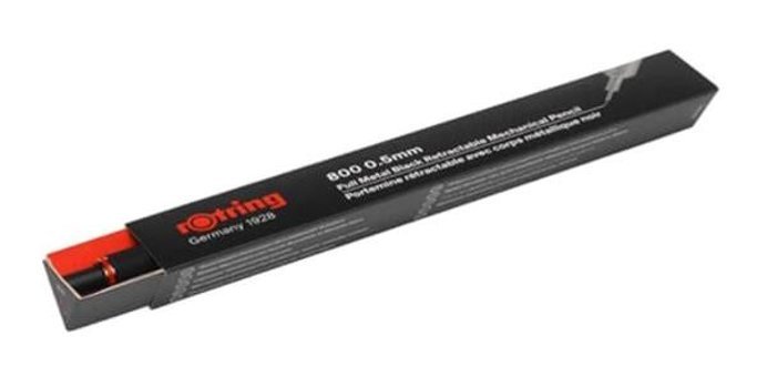 Rotring 800 Silgili Krom Metalik Siyah 0.5 mm Versatil Kalem