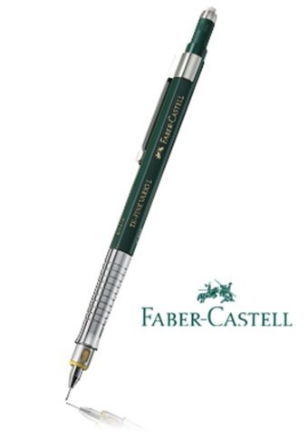 Faber-Castell Tk Vario Lux Silgili Metal Metalik Yeşil 0.3 mm Versatil Kalem