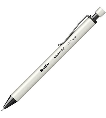 Scrikss Icon-X Metal Metalik Beyaz 0.7 mm Versatil Kalem