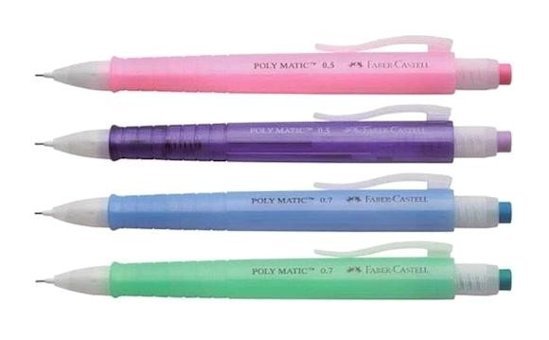 Faber-Castell Poly Matic 2311 Silgili Metal Metalik Mor 0.5 mm Versatil Kalem