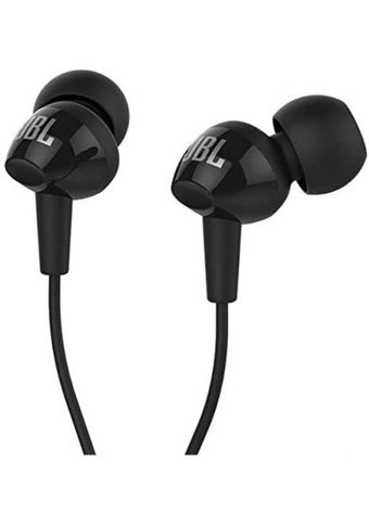 Jbl C150Sı Silikonlu Mikrofonlu 3.5 Mm Jak Kablolu Kulaklık Siyah