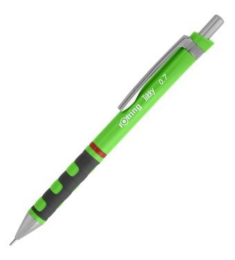 Rotring Tikky 2007040 Silgili Krom Neon Yeşil 0.7 mm Versatil Kalem