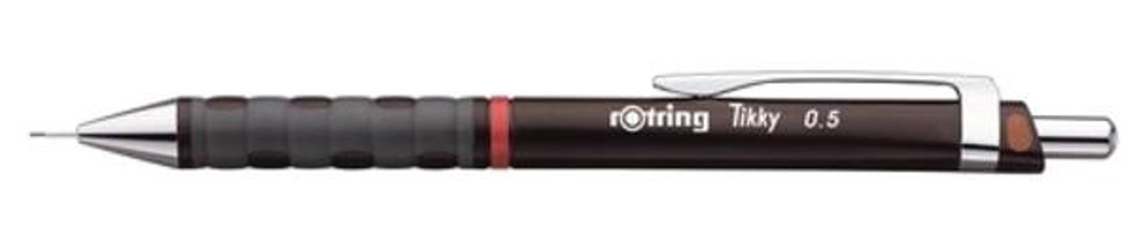 Rotring Tikky 1904691 Silgili Krom Metalik Bordo 0.5 mm Versatil Kalem