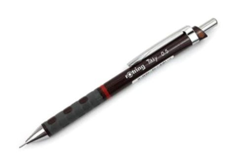 Rotring Tikky Rd 1904691 Silgili Krom Metalik Bordo 0.5 mm Versatil Kalem